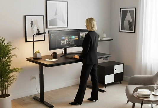 Blacklyte adjustable standing desk for home office