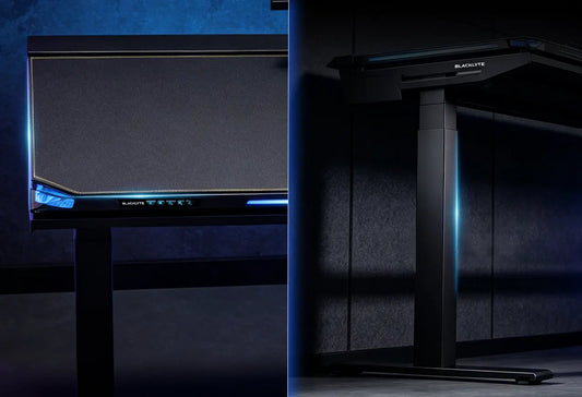 Blacklyte compute desk features
