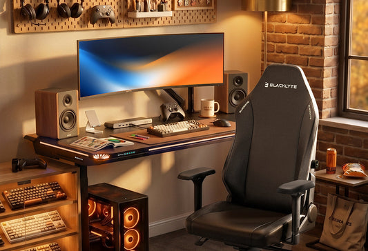 Blacklyte ergonomic desk setup guide