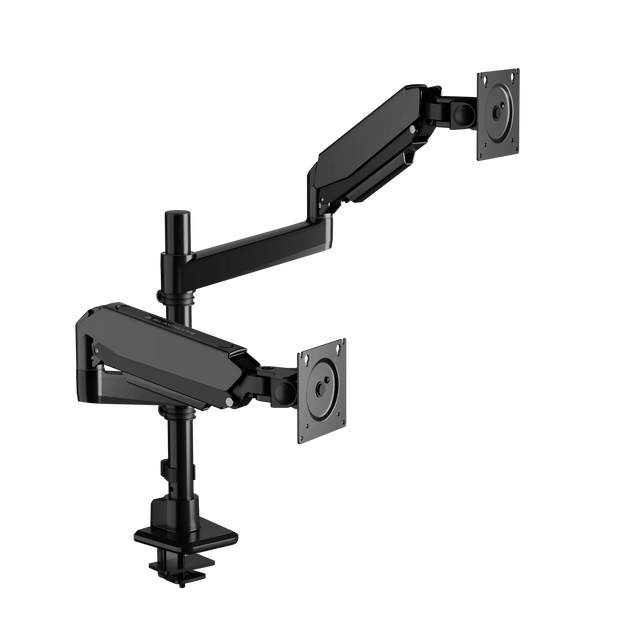 Blacklyte Atlas dual black monitor arm
