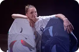 White and blue liquid edition gaming chairs