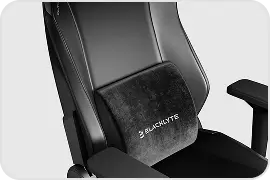 Gamer computer chair with lumbar pillow