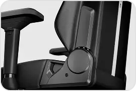 Side view of the affordable Blacklyte Athena gaming chair