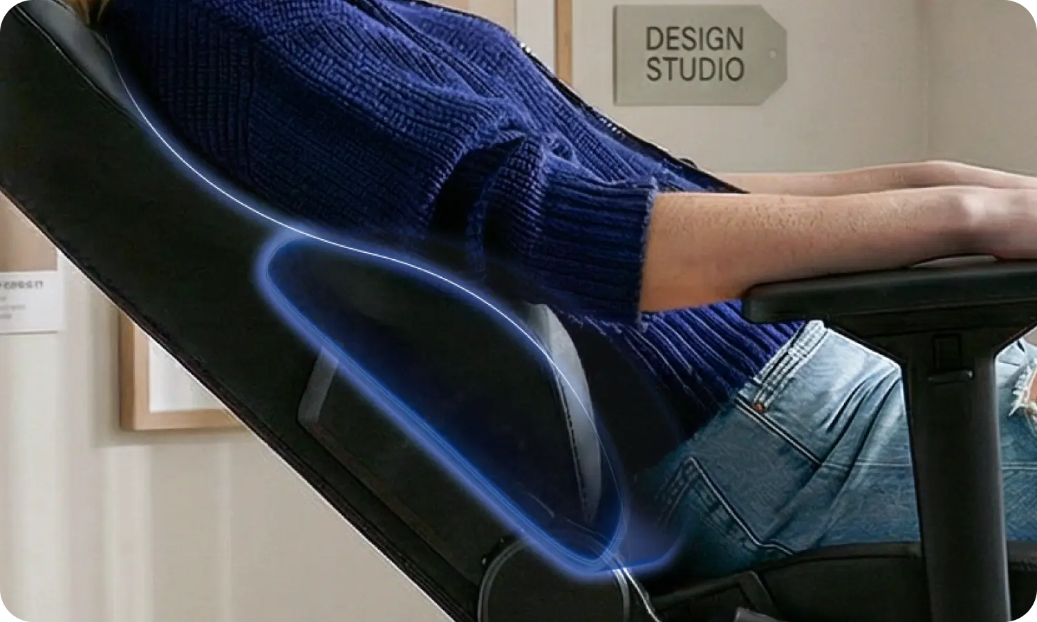Athena gaming chair lumbar support pillow for lower back pressure