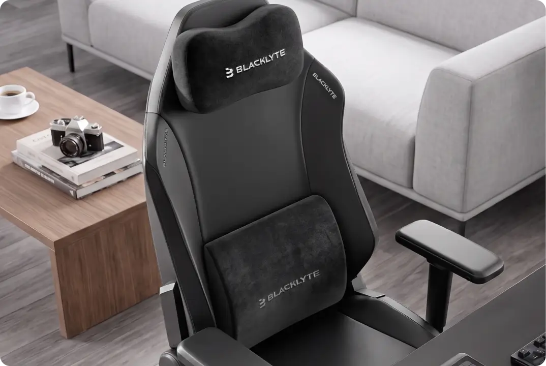 Athena gaming chair with a magnetic head pillow and lumbar pillow
