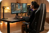 Gaming chair with adjustable armrest
