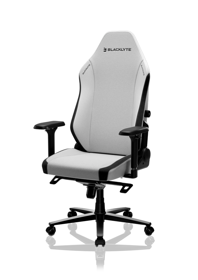 Blacklyte Athena Pro grey fabric gaming chair