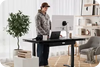Gaming and office standing desk with cable management