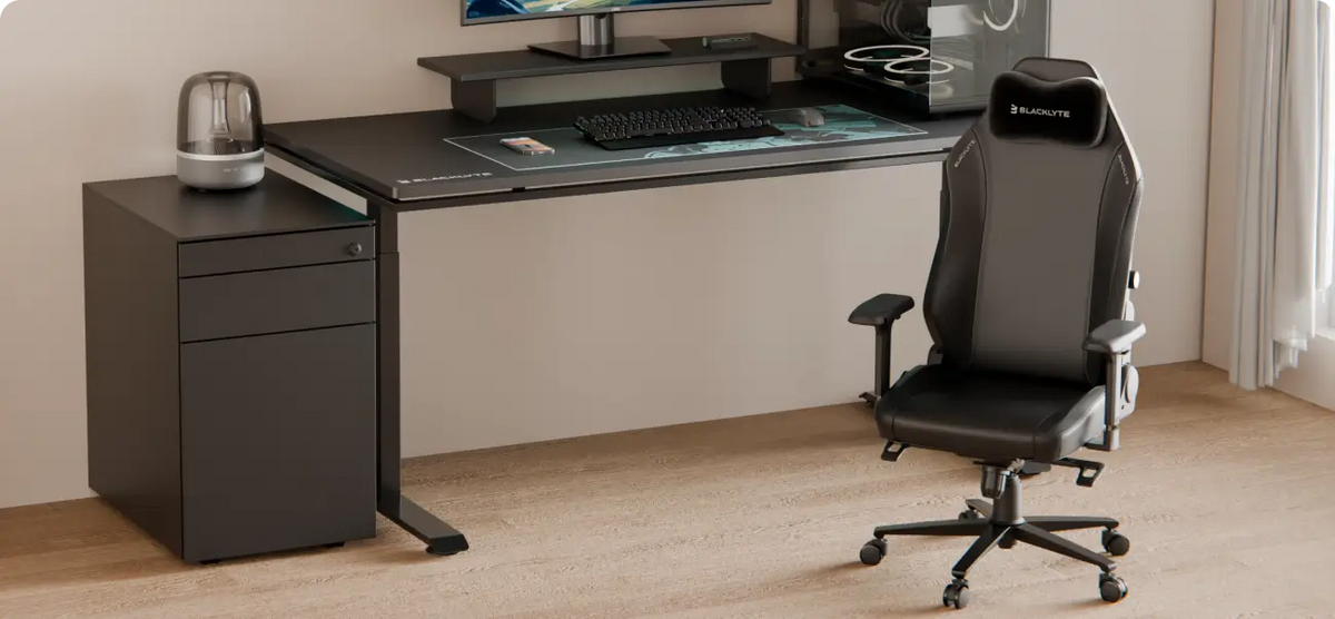 Gaming chair and desk combo