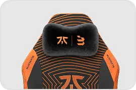 Fnatic gaming chair with a magnetic neck pillow