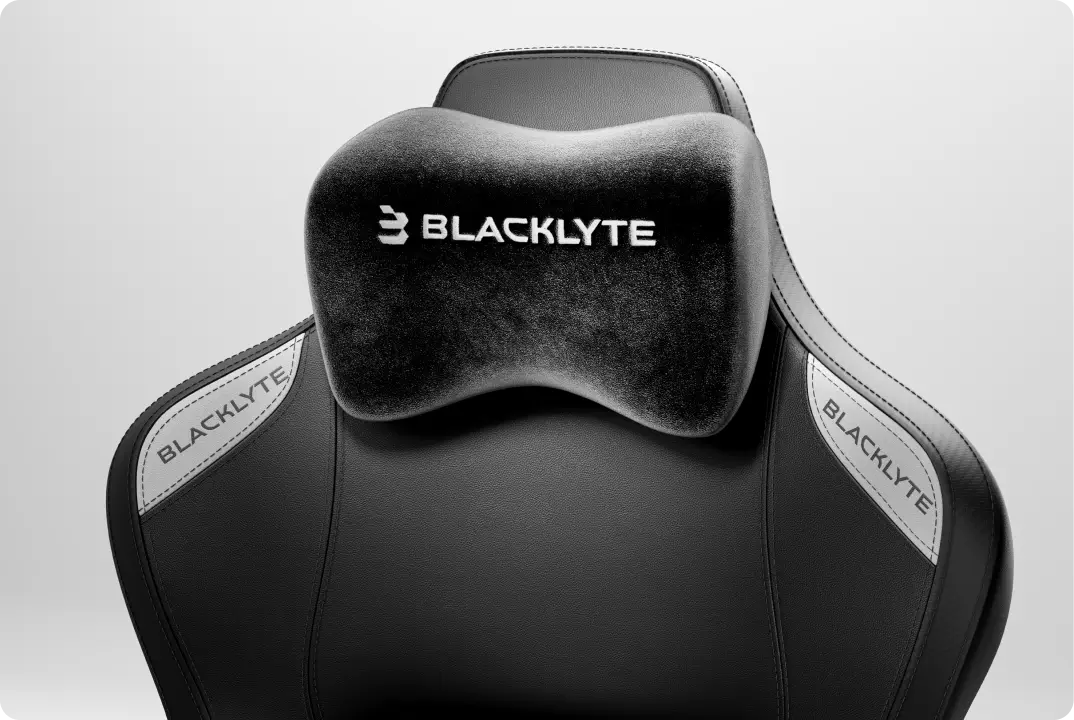 Blacklyte Kraken Pro gaming chair with a magnetic headrest pillow