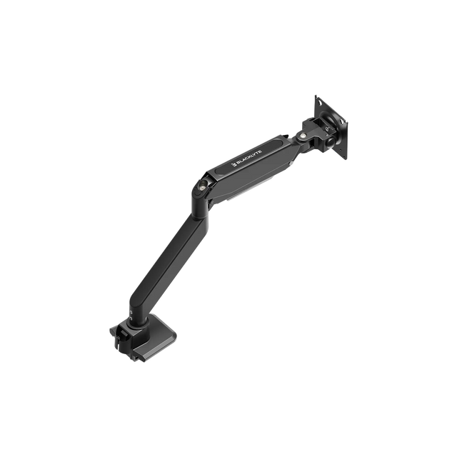single black monitor arm